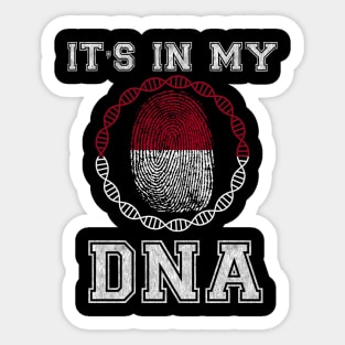 Indonesia  It's In My DNA - Gift for Indonesian From Indonesia Sticker